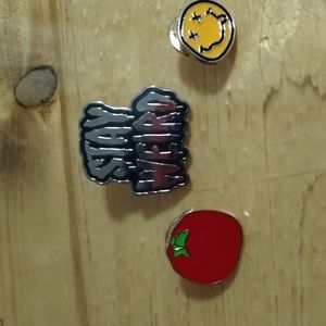 3 "Stay Weird" bag pin bundle
